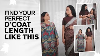 How to Choose the Right DCoat Length  Saree Draping Secrets by Dolly Jain [upl. by Ilka422]