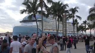 ICON OF THE SEAS Maiden Voyage Miami South Beach Florida [upl. by Byrle]