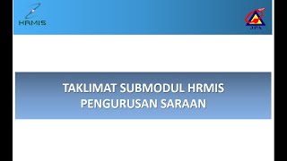 TUTORIAL PENGURUSAN SARAAN amp KEW 8 SISTEM HRMIS [upl. by Marilou]