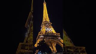 Eiffel Tower Light Show at the 2024 Olympic Games in Paris France￼eiffeltower olympics shorts [upl. by Cal225]