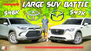 2024 Mazda CX90 vs Toyota Grand Highlander Comparison  Moving Up [upl. by Cissiee255]