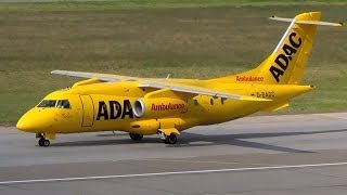 ADAC Luftrettung Dornier DO328 JET DBADC  landing  BerlinTegel Airport 1080p [upl. by Naujik340]