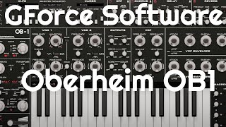 Oberheim OB1 by GForce Software No Talking [upl. by Benilda]