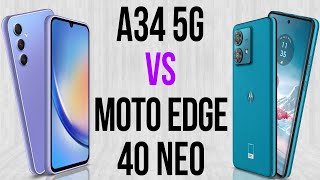 A34 5G vs Motorola Edge 40 Neo Comparativo amp Preços [upl. by Odnesor999]