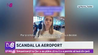 Scandal la aeroport Simpatizanții lui Șor sau plâns că nu li sa permis să iasă din țară [upl. by Filipe]