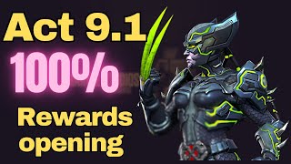 Act 91 100 Exploration Rewards Opening hearthacker mcoc [upl. by Eirelav76]