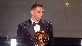 LEO MESSI WINS 7TH BALLON DOR BALLON DOR 2021 7️⃣ 🏆 [upl. by Bunde]