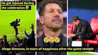 Diego Simeones reaction to tears of happiness after Atletico Madrid Vs Inter Milan 21 😢 [upl. by Tonina95]