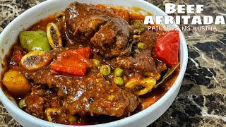 Beef Afritada with Tomatoes [upl. by Milore931]