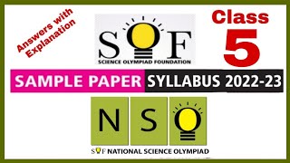 NSO Class 5 Sample Paper 202223  Class 5 NSO Sample Paper 202223 [upl. by Atiuqad319]