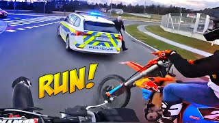 BIKERS VS COPS  Best Motorcycle Police Chases 2024 [upl. by Ailekat259]