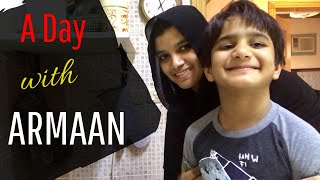 A Day with Armaan  Banana Crepes  Maggi Chicken Kabsa mix recipe  a day in my life [upl. by Anib264]