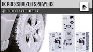 iK Detailing Sprayers  Frequently Asked Questions [upl. by Anoit]