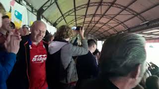 FANTASTIC DRUMS LIMBS AFTER ALDERSHOT TOMMY WILLARD GOAL AGAINST YORK CITY [upl. by Kilan]