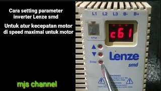 cara setting parameter inverter lenze smd atur kecepatan max mjschannel1369 [upl. by Foley]