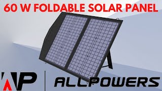 Allpowers 60W Solar Panel Review Awesome and cheap [upl. by Reina]