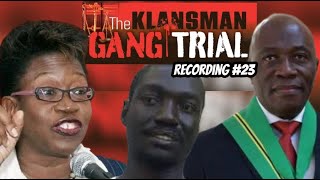 Klansman GANG TRIAL  recording 23 of the klansman gang trial held in Jamaica high court [upl. by Ardnasac]