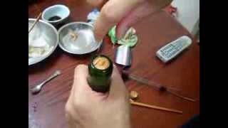 How to remove a broken cork out of a wine bottle  easy [upl. by Airdnal]