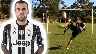 Desafio do Daniel Alves ▶ Teve Cabelo Pintado e Golaço [upl. by Joed]