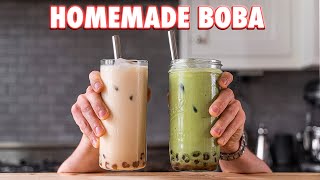 Perfect Boba Tea Completely from Scratch 2 Ways [upl. by Eladnyl]