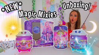 UNBOXING THE VIRAL MAGIC MIXIES TALKING MIRROR🫢🪞SUN VS MOON CAULDRONS☀️🌙AND PIXLINGS PETS😱🦄 [upl. by Akenahc]