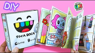 Tutorial 8 Toca Boca Gaming Book  Paper Games book DIY fun asmr 종이놀이 [upl. by Atiuqrahs989]