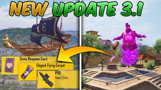 31 Update Tips amp Tricks Nimbus Island New Gun P90 Flying Carpet Portal Treasure in PUBG Mobile [upl. by Ring]