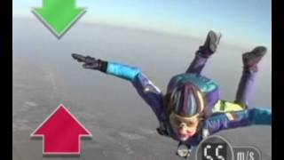 Terminal velocity on a skydiver [upl. by Branen]