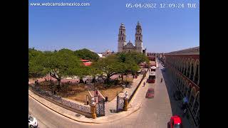 Campeche En Vivo  Vista Centro Histórico de la Capital del Estado de Campeche [upl. by Matilda755]