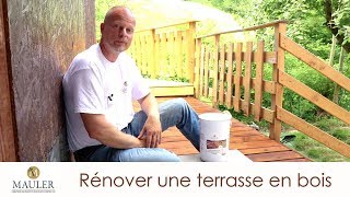 Rénover et protéger une terrasse en bois  saturateur monocouche déperlant [upl. by Oigroeg]