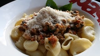 Pâtes veau champignons mozzarella 🍝🇮🇹 [upl. by Lenora]