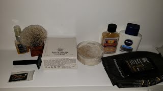 Vol 2 Shave LXII Il Marchese Thuya Wood Manchurian Radica Brush [upl. by Filomena]