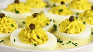 Oua umplute reteta rapida si delicioasa Deviled eggs simple and tasty recipe [upl. by Kieryt]