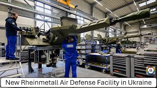 New Air Defense Facility in Ukraine  Rheinmetall Germany [upl. by Eeralih]