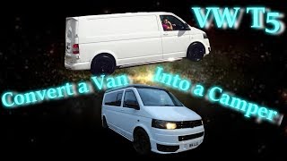 How to Convert a Van into a Camper Van VW Transporter T5 Step by Step [upl. by Nylrahc]