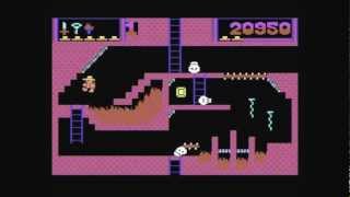 Montezumas Revenge Gameplay Commodore 64 C64 [upl. by Leclair3]