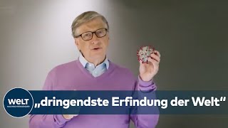 Bill Gates CORONAIMPFSTOFF ist die „dringendste Erfindung der Welt“ [upl. by Dajma707]