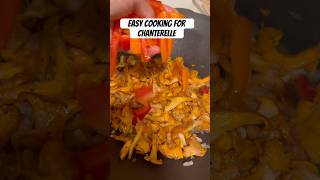 Easy and simple cooking chanterelles chanterelles home wildmushrooms fungi ediblemushrooms [upl. by Fassold]