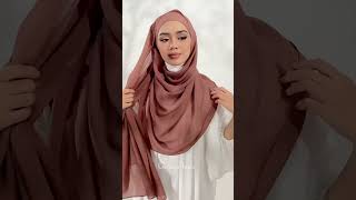 Basic Shawl Tutorial shawltutorial hijab tudungshawl [upl. by Airlie936]