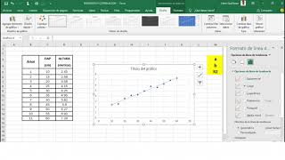 10 COEFICIENTE DE DETERMINACIÓN CON EXCEL [upl. by Rozek]