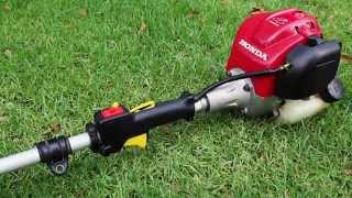 Honda UMK425U 25cc 4Stroke Brushcutter String Trimmer Line Trimmer Startup Cold Start Revving Sound [upl. by Elokkin]