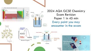 Paper 1 content in 45 minutes AQA GCSE Chemistry Exam [upl. by Daven]