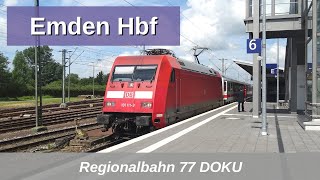 RB77 Emden Hbf Doku mit IC2 BR146 ET429 usw 2017 [upl. by Senior]