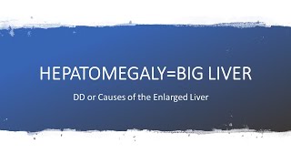 HEPATOMEGALY Causes of the Enlarged Liver [upl. by Jolee422]