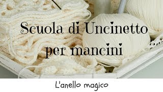 Come fare lanello magico  Scuola di Uncinetto per Mancini  tutorial 9 [upl. by Tyre]