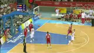 Croatia vs Spain  Mens Basketball  Beijing 2008 Summer Olympic Games [upl. by Jedthus]