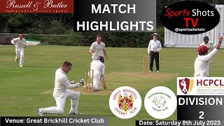 Great Brickhill CC 1st XI vs Buckingham Town CC 1st XI 8723 [upl. by Idid]