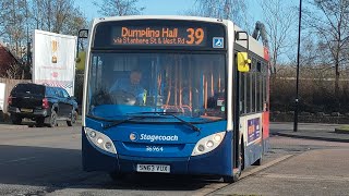 NTVs Xmas Countdown S2 E5 Stagecoach Busways Dennis E20D ADL Enviro200 36964SN63 VUX on the 39 [upl. by Lenahs]