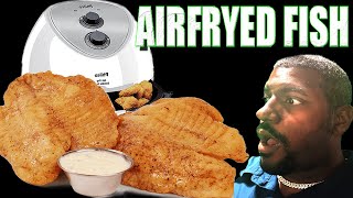 Crispy Air Fryer Fish Great For Fish Tacos [upl. by Camey]