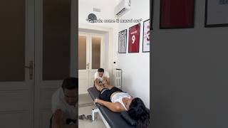 Sblocco della caviglia 🦶🏻 osteopata osteopatia asmr thrust [upl. by Rowe]